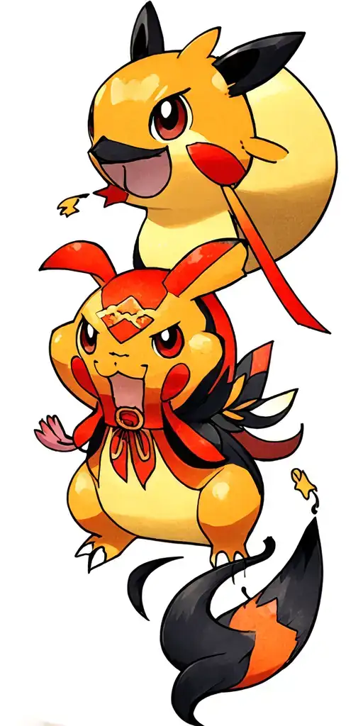 more than 6 starter pokemons tattoo design idea