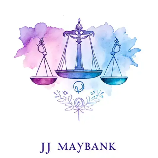 "JJ maybank" Gloria, Libra scale tattoo design idea