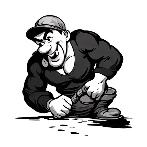 Popeye tattoo design idea