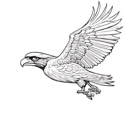 seahawk tattoo design idea