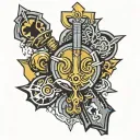 kingdom hearts key design tattoo design idea