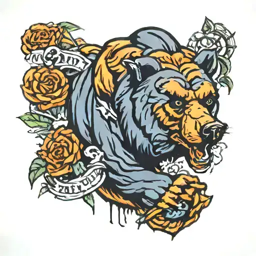 Chicago bears RIP to JP tattoo design idea