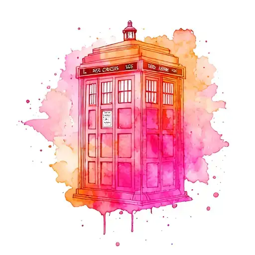 Tardis tattoo design idea