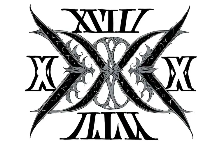 12-1-2018 horizontal Roman numeral tattoo tattoo design idea