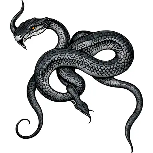 Slytherin Snake tattoo design idea