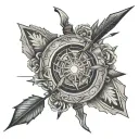 I have a arrow tattoo on my forearm almost 1-2 inches big and I want a coverup, cover up tattoo should symbolise warrior tattoo design idea