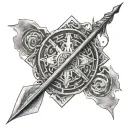 I have a arrow tattoo on my forearm almost 1-2 inches big and I want a coverup, cover up tattoo should symbolise warrior tattoo design idea