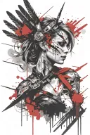 valkyrie tattoo design idea