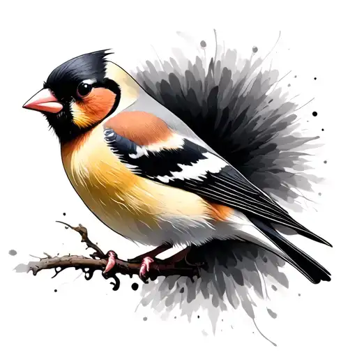 Goldfinch tattoo design idea