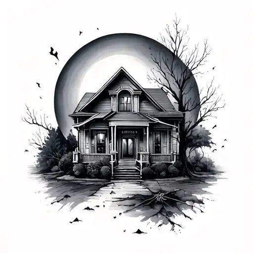 Broken Home tattoo design idea
