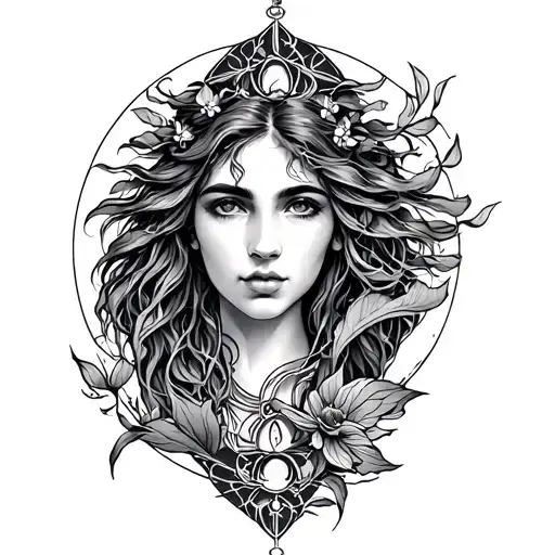 libra and aquarius  tattoo design idea