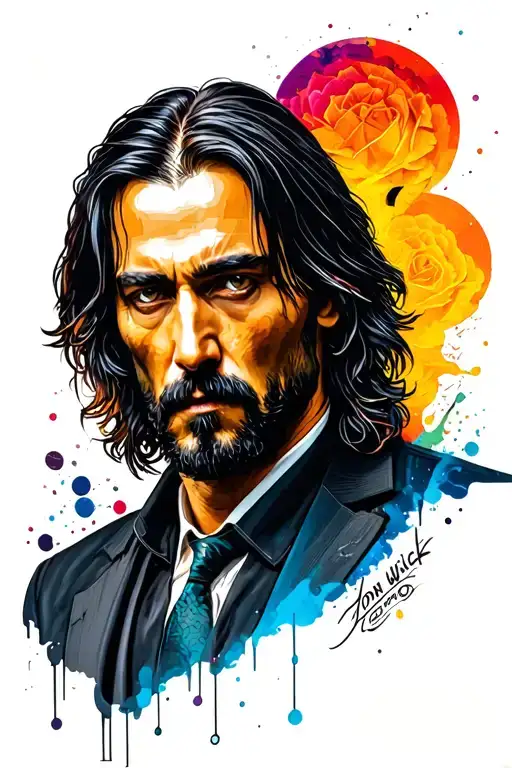 john wick tattoo design idea