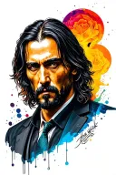 john wick tattoo design idea