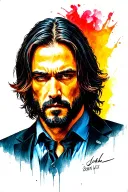 john wick tattoo design idea