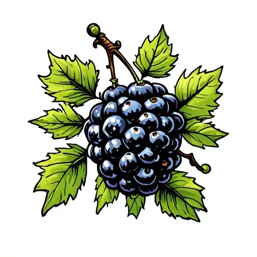 simple blackberry and vine circular tattoo design tattoo design idea