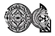 hannibal barca mixed tattoo design idea