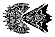 hannibal barca mixed tattoo design idea