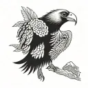 Andean condor tattoo design idea