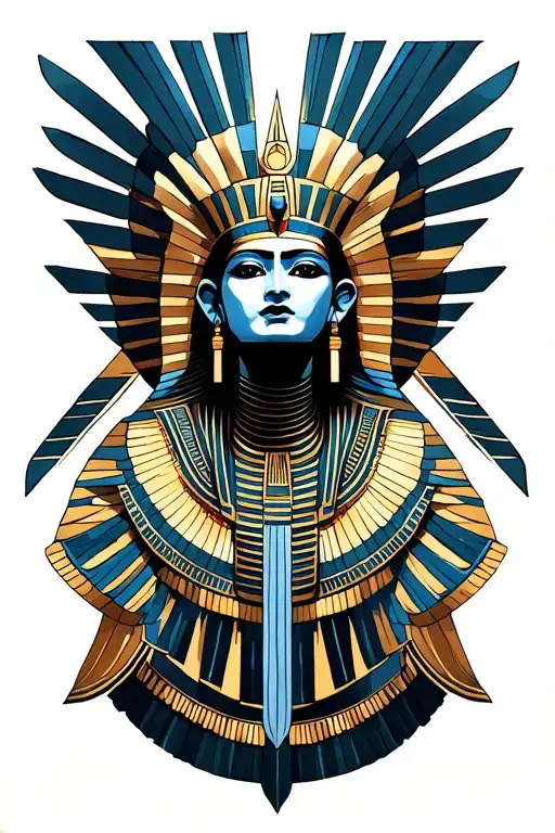 osiris god tattoo design idea