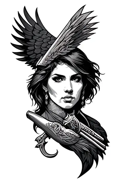 fortune and braves tattoo design idea