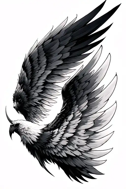 fourth wing tattoo design idea