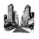 downtown la tattoo design idea