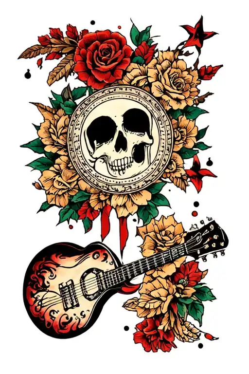 wall of sound tattoo design idea