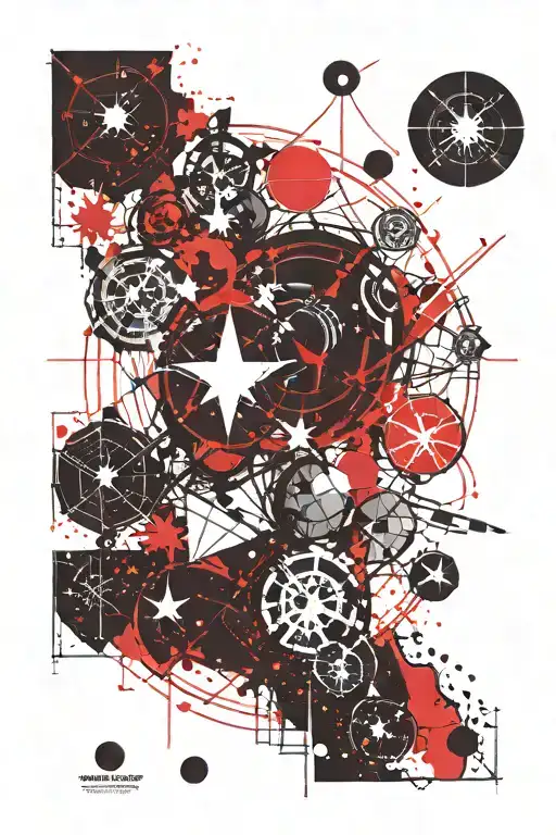 Star chart, Mass Effect N7 tattoo design idea