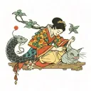 Cinderella tattoo design idea