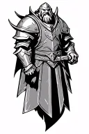simple dwarven armor tattoo design idea