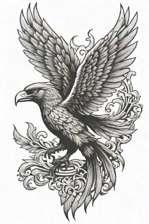 liver bird wings spread liverpool tattoo tattoo design idea