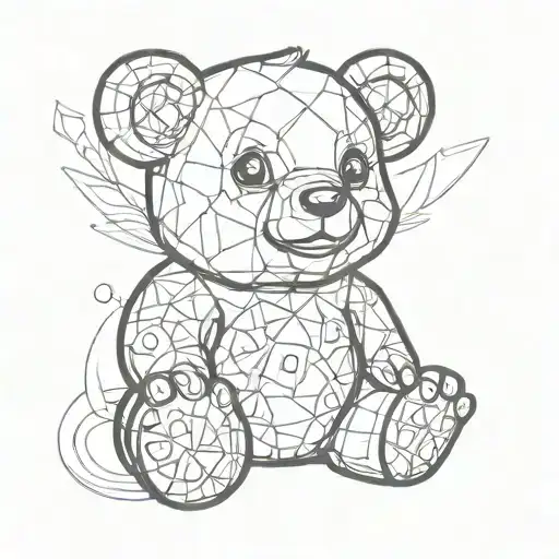 gummy bear tattoo design idea