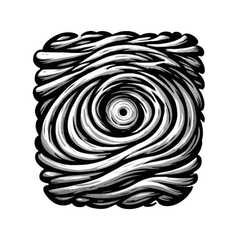 thumb print  tattoo design idea