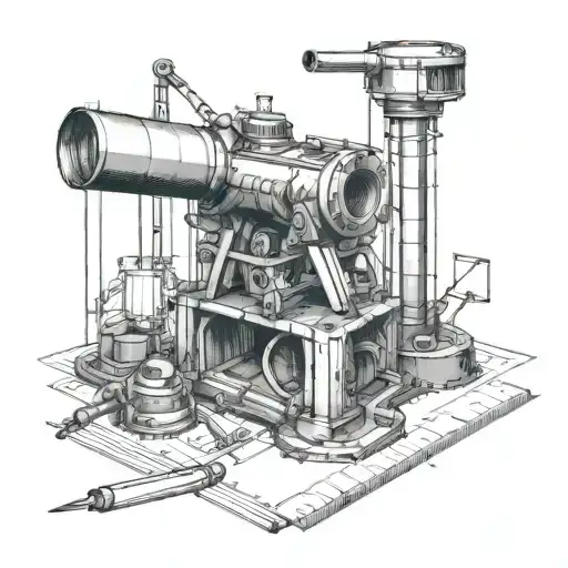 civil engineering tools tattoo design idea