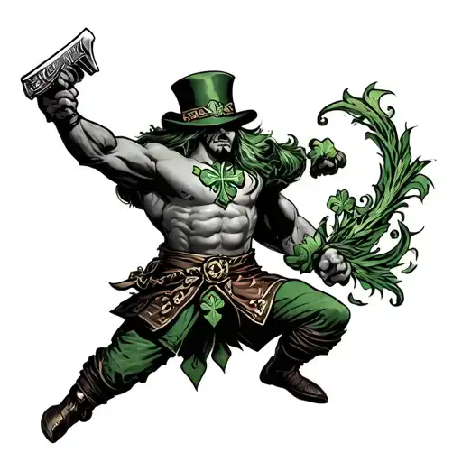 fighting irish tattoo design idea