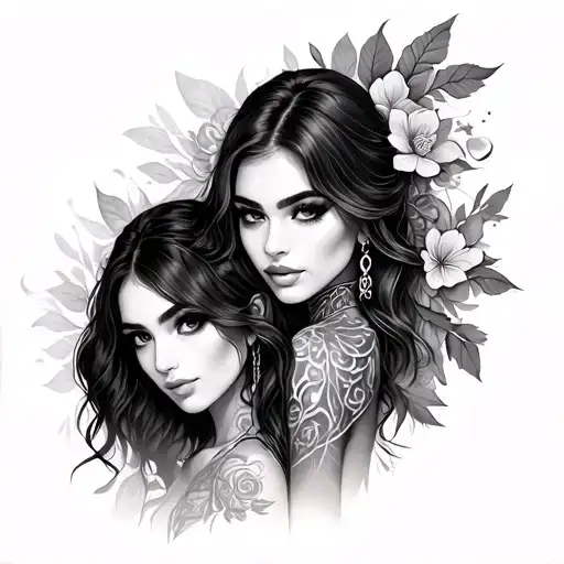 Jyoti, Trisha and noish tattoo design idea