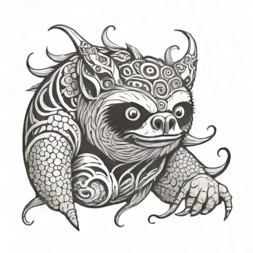 wrath, sloth, gluttony, deadly sins  tattoo design idea