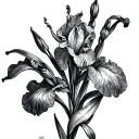 iris tattoo design idea