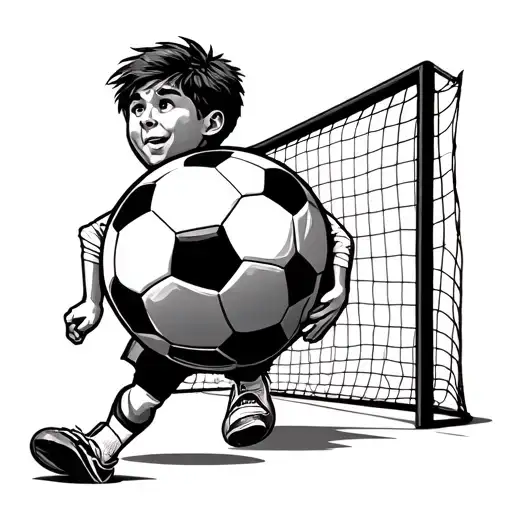Balon Balon Football court tattoo design idea