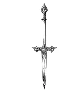 oathbringer sword from the stormlight tattoo design idea
