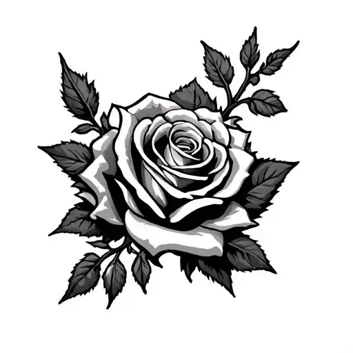 rose thorn whole arm tattoo for men that raps all the way around the arm tattoo design idea