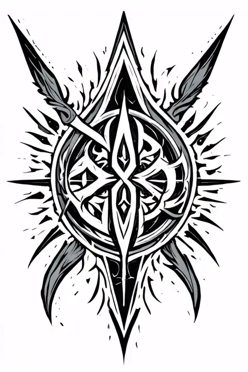 icelandic rune symbols forming tattoo design idea