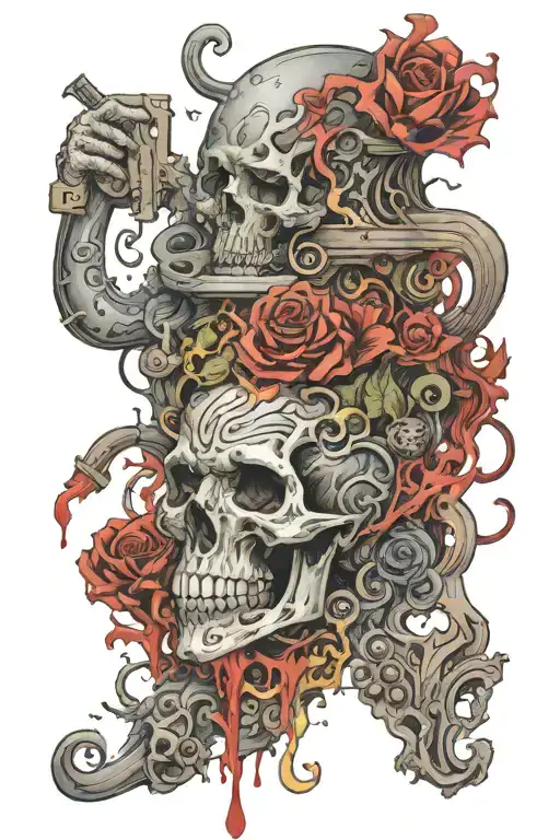 The legend writThe stain effectedThe key in Silence undetectedFifty-five in iron penMr. Matlack can't offend tattoo design idea