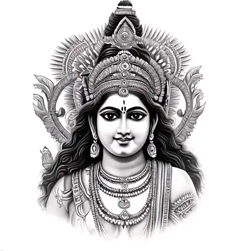 Tamil deities tattoo design idea