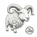 Fear The Lamb tattoo design idea