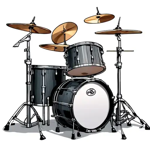 Drum Set tattoo design idea