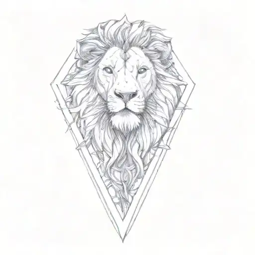 a lion tattoo design idea