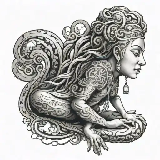 Kundalini tattoo design idea