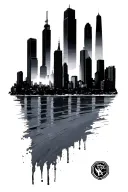 Nyc Skyline tattoo design idea