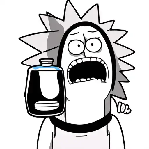 Rick & Morty – Rick holding his flask, Morty looking confused.Nobita (Doraemon) – His classic nervous expression, weari tattoo design idea